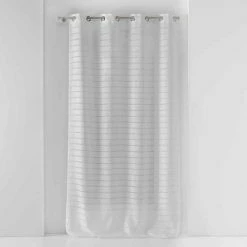 Paris Prix Rideau Voilage à Œillets Samara 135x280cm Blanc