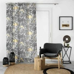 Paris Prix Rideau Voilage à Œillets Karaba 140x240cm Gris 7 Paris Prix Rideau Voilage à Œillets Karaba 140x240cm Gris -Auchan Boutique B2CD 2338