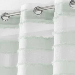 Paris Prix Rideau Voilage à Œillets Lalina 140x260cm Menthe -Auchan Boutique B2CD 2350