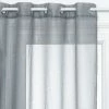 ATMOSPHERA Voilage Design 3D Pois - 140 X 240 Cm - Gris
