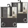 TOILINUX Lot De 2 Rideaux Panama - 140 X 260 Cm - Gris Foncé