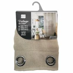 Paris Prix Rideau Voilage à Œillets Sandra 140x240cm Lin -Auchan Boutique B2CD 2374