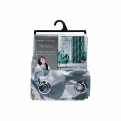 Paris Prix Rideau Voilage à Œillets Vanilla 140x240cm Vert -Auchan Boutique B2CD 2379