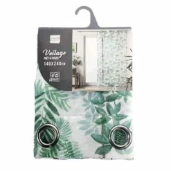 Paris Prix Rideau Voilage à Œillets Amazonia 140x240cm Vert 9 Paris Prix Rideau Voilage à Œillets Amazonia 140x240cm Vert -Auchan Boutique B2CD 2391