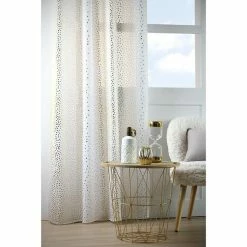 Lovely Casa Voilage à œillets 140x260 Cm Shine Or 7 Lovely Casa Voilage à œillets 140x260 Cm Shine Or -Auchan Boutique B2CD 2394