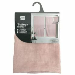 Paris Prix Paire De Voilages Soane 60x90cm Rose -Auchan Boutique B2CD 2405