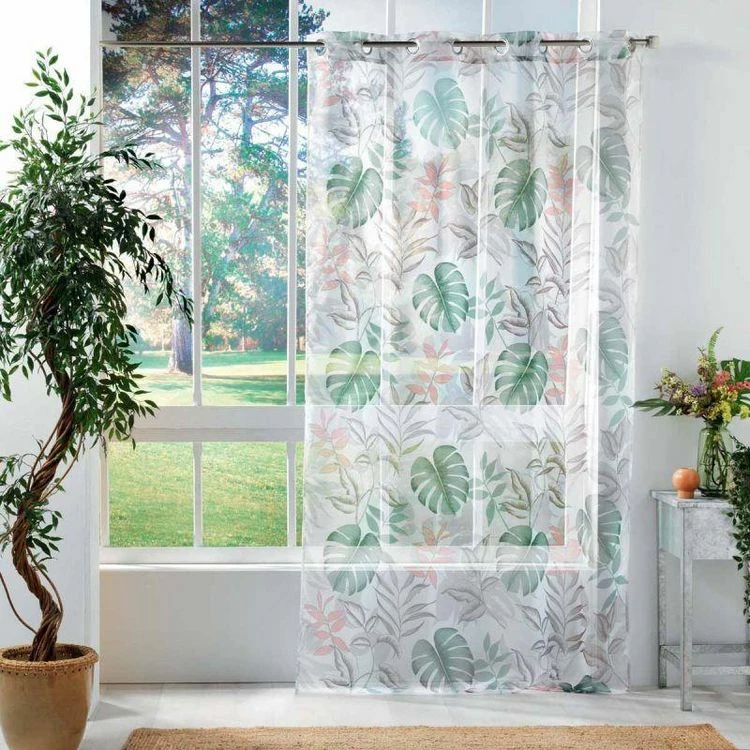 Paris Prix Rideau Voilage à Œillets Jardin Intérieur 140x240cm Blanc 5 Paris Prix Rideau Voilage à Œillets Jardin Intérieur 140x240cm Blanc – Image 3