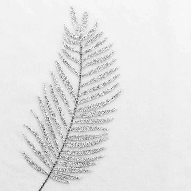 Paris Prix Rideau Voilage à Œillets Palmeor 140x240cm Argent 5 Paris Prix Rideau Voilage à Œillets Palmeor 140x240cm Argent – Image 3