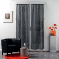 Paris Prix Paire De Voilages Filiane 70x200cm Anthracite