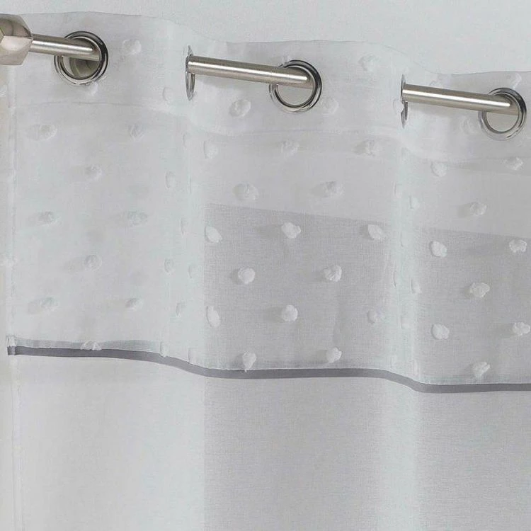 Paris Prix Rideau Voilage Confettis 140x240cm Blanc 4 Paris Prix Rideau Voilage Confettis 140x240cm Blanc – Image 2