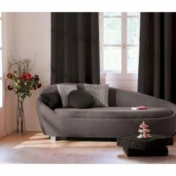 TOILINUX Lot De 2 Rideaux Unis Occultants Avec œillets - 140 X 240 Cm - Noir -Auchan Boutique B2CD 245