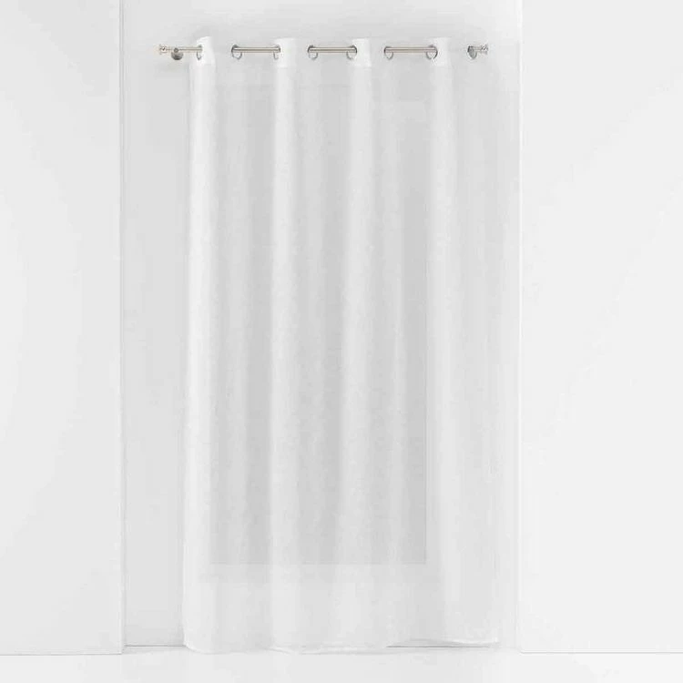 Paris Prix Rideau Voilage à Œillets Sandra 140x180cm Blanc 3 Paris Prix Rideau Voilage à Œillets Sandra 140x180cm Blanc