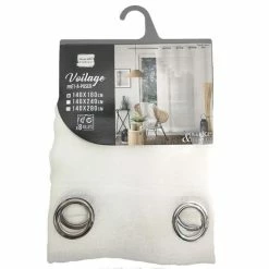 Paris Prix Rideau Voilage à Œillets Sandra 140x180cm Blanc 9 Paris Prix Rideau Voilage à Œillets Sandra 140x180cm Blanc -Auchan Boutique B2CD 2456
