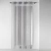Paris Prix Rideau Voilage à Œillets Élégante 140x240cm Gris