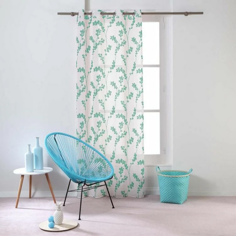 Paris Prix Rideau Voilage Kinéo 140x240cm Menthe 3 Paris Prix Rideau Voilage Kinéo 140x240cm Menthe