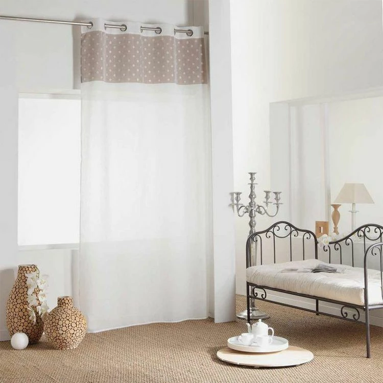 Paris Prix Rideau Voilage à Œillets Minnie 140x240cm Taupe 3 Paris Prix Rideau Voilage à Œillets Minnie 140x240cm Taupe