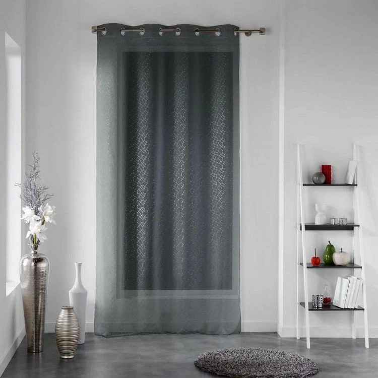 Paris Prix Rideau Voilage Cassie 140x240cm Anthracite 3 Paris Prix Rideau Voilage Cassie 140x240cm Anthracite
