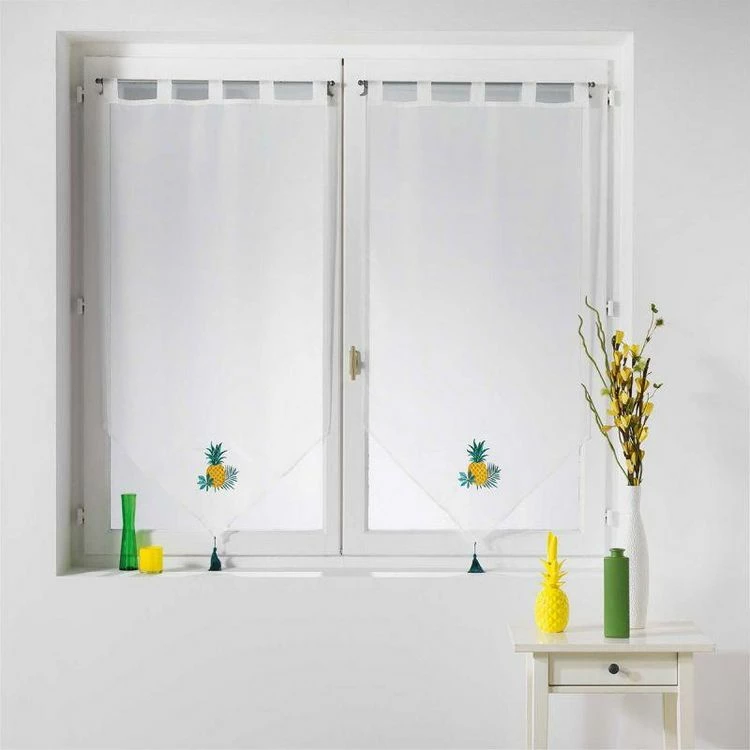 Paris Prix Paire De Voilages Ananis 60x90cm Blanc 3 Paris Prix Paire De Voilages Ananis 60x90cm Blanc