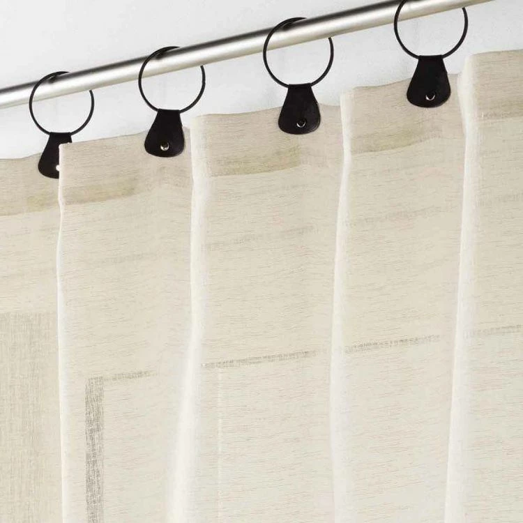 Paris Prix Rideau Voilage à Anneaux Linka 140x280cm Naturel 4 Paris Prix Rideau Voilage à Anneaux Linka 140x280cm Naturel – Image 2