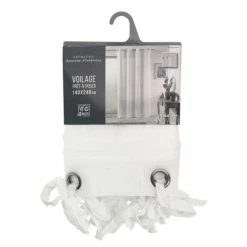 Paris Prix Rideau Voilage à Nouettes Charlotte 140x240cm Blanc -Auchan Boutique B2CD 2529