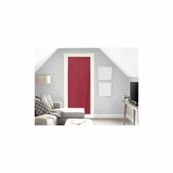 Soleil D'ocre Voile Pour Porte Fenêtre En Coton 70x200 Cm PANAMA Rouge