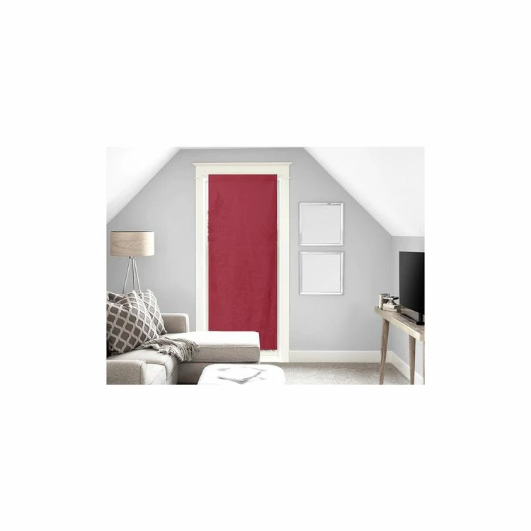 Soleil D'ocre Voile Pour Porte Fenêtre En Coton 70x200 Cm PANAMA Rouge 3 Soleil D'ocre Voile Pour Porte Fenêtre En Coton 70x200 Cm PANAMA Rouge