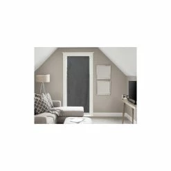 Soleil D'ocre Voile Pour Porte Fenêtre En Coton 90x200 Cm PANAMA Anthracite