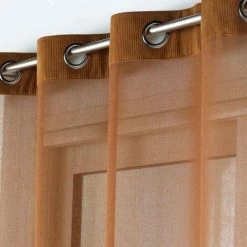 Paris Prix Rideau Voilage à Œillets Casual 140x240cm Camel 8 Paris Prix Rideau Voilage à Œillets Casual 140x240cm Camel -Auchan Boutique B2CD 2547