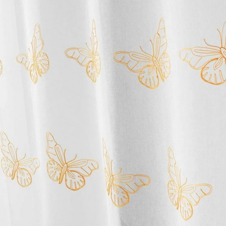 Paris Prix Rideau Voilage Papillona 140x240cm Jaune 4 Paris Prix Rideau Voilage Papillona 140x240cm Jaune – Image 2