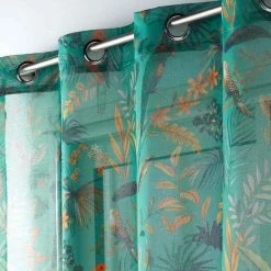 Paris Prix Rideau Voilage à Œillets Panis 140x240cm Bleu 7 Paris Prix Rideau Voilage à Œillets Panis 140x240cm Bleu -Auchan Boutique B2CD 2557