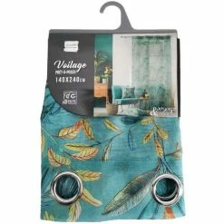 Paris Prix Rideau Voilage à Œillets Panis 140x240cm Bleu 9 Paris Prix Rideau Voilage à Œillets Panis 140x240cm Bleu -Auchan Boutique B2CD 2559