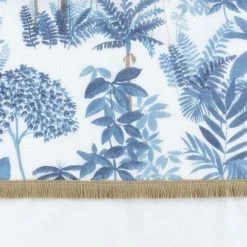 Paris Prix Rideau Voilage Imprimé Amazonia 140x240cm Bleu -Auchan Boutique B2CD 2566