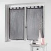 Paris Prix Paire De Voilages Filiane 45x120cm Anthracite -Auchan Boutique B2CD 2569
