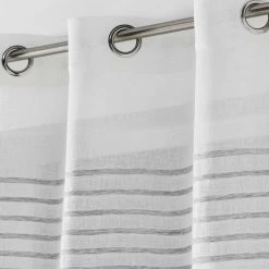 Paris Prix Rideau Voilage à Œillets Sicilia 140x240cm Blanc -Auchan Boutique B2CD 2572