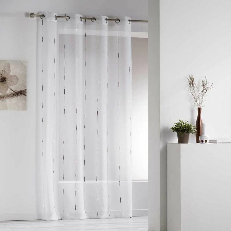 Paris Prix Rideau Voilage Chenilla 140x260cm Naturel 3 Paris Prix Rideau Voilage Chenilla 140x260cm Naturel