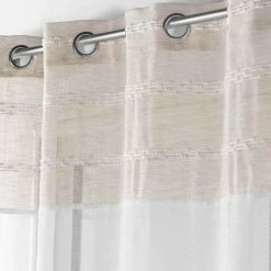 Paris Prix Rideau Voilage à Œillets Nouna 140x280cm Blanc -Auchan Boutique B2CD 2586