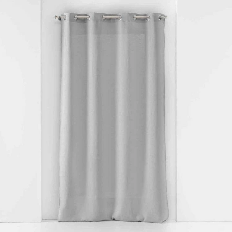 Paris Prix Rideau Voilage à Œillets Soane 140x240cm Gris 3 Paris Prix Rideau Voilage à Œillets Soane 140x240cm Gris