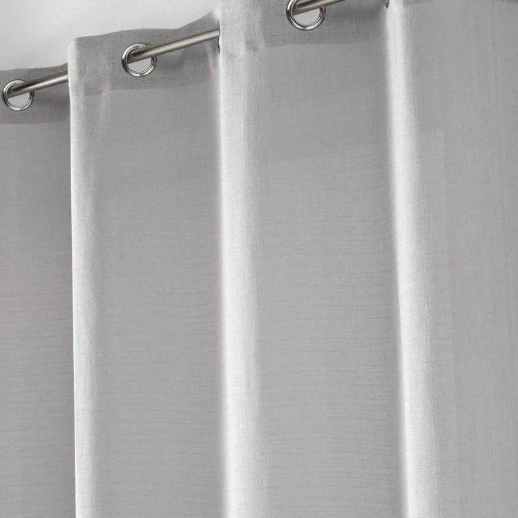 Paris Prix Rideau Voilage à Œillets Soane 140x240cm Gris 4 Paris Prix Rideau Voilage à Œillets Soane 140x240cm Gris – Image 2