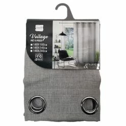 Paris Prix Rideau Voilage à Œillets Soane 140x240cm Gris 9 Paris Prix Rideau Voilage à Œillets Soane 140x240cm Gris -Auchan Boutique B2CD 2594