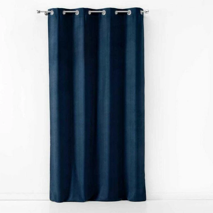 Paris Prix Rideau à Œillets Sultane 140x240cm Bleu Marine 3 Paris Prix Rideau à Œillets Sultane 140x240cm Bleu Marine