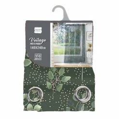 Paris Prix Rideau Voilage à Œillets Antalya 140x240cm Kaki -Auchan Boutique B2CD 2611