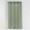 Paris Prix Rideau Voilage à Œillets Sandra 140x280cm Kaki