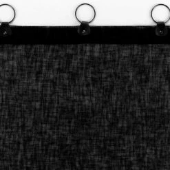 Paris Prix Rideau Voilage à Anneaux Linka 140x280cm Noir 9 Paris Prix Rideau Voilage à Anneaux Linka 140x280cm Noir -Auchan Boutique B2CD 2639