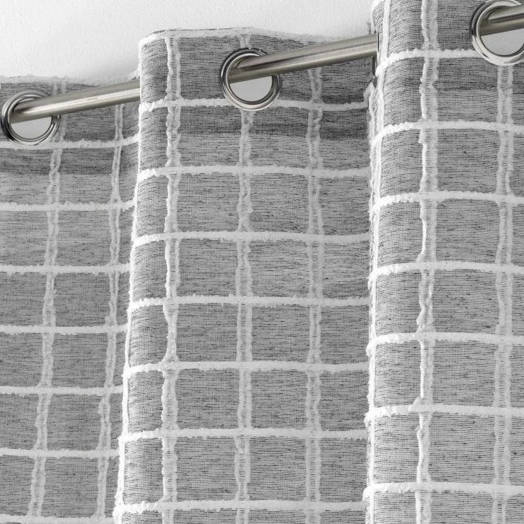 Paris Prix Rideau Voilage à Œillets Karrona 140x240cm Anthracite 4 Paris Prix Rideau Voilage à Œillets Karrona 140x240cm Anthracite – Image 2