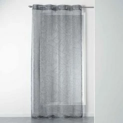 Paris Prix Rideau Voilage Ă Ĺ’illets Galip 140x240cm Anthracite