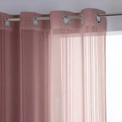 ATMOSPHERA Voilage Lisa - 140 X 240 Cm - Rose Pale
