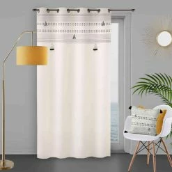 Soleil D'ocre Rideau à œillets Tibet 135x250 Cm