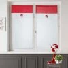 Paris Prix Paire De Voilages Champignons 60x160cm Blanc & Rouge