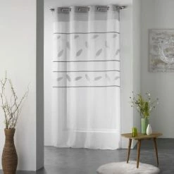 Paris Prix Rideau Voilage Teora 140x260cm Gris