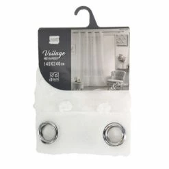 Paris Prix Rideau Voilage à Œillets Mélusine 140x240cm Blanc 10 Paris Prix Rideau Voilage à Œillets Mélusine 140x240cm Blanc -Auchan Boutique B2CD 2680